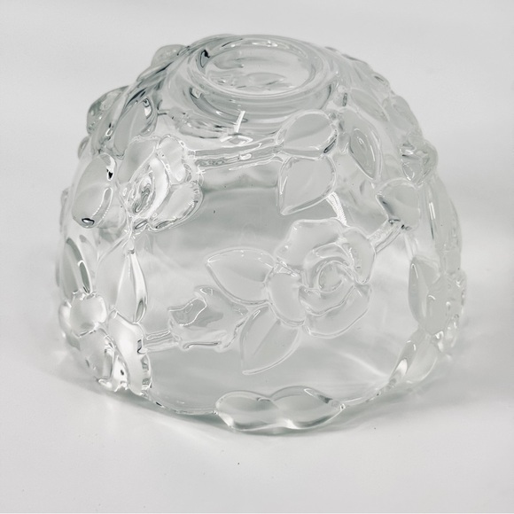 Vintage Mikasa Bella Rose 3D Crystal Bowl - Picture 6 of 9